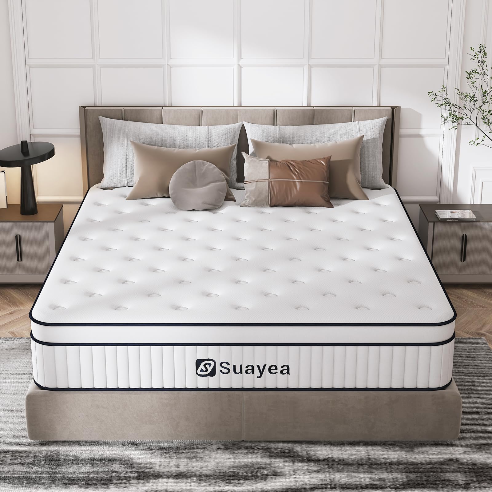 Queen Mattress, 14 Inch Queen Size Mattress in a Box, Hybrid Matterss