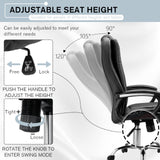 Office Chair, Executive Office Chair Height Adjustable PU Leather Ergonomic Chair