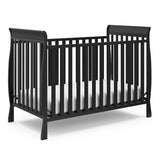 Maxwell Convertible Crib (Black) – GREENGUARD Gold Certified, Converts to Toddler Bed