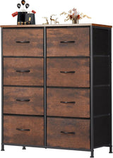 Dresser for Bedroom, 8 Storage Drawers, Tall Large Fabric Storage Tower Organizer