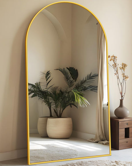 Full Length Mirror, 44"x72" Floor Mirror Freestanding, Oversized Full Body Mirror Floor