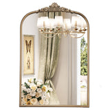 24" x 36" Antique Gold Arched Wall Mirror