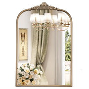24" x 36" Antique Gold Arched Wall Mirror