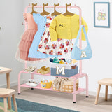 Kids Clothing Rack - Kids Dress Up Clothes Storage Racks - Dress Up Rack for Little Girls