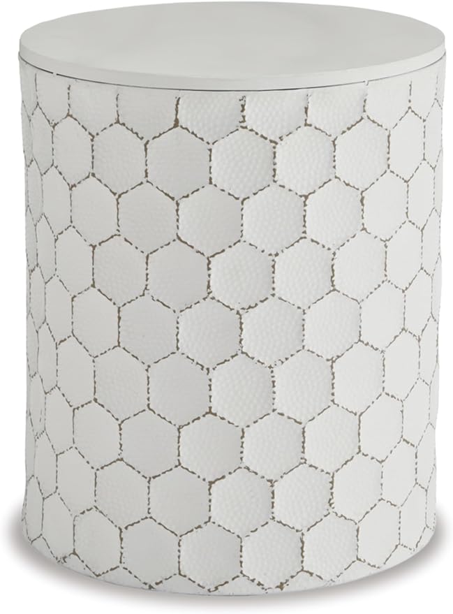 Polly Geometric Honeycomb Indoor Outdoor Accent Stool or Table,