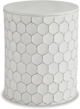 Polly Geometric Honeycomb Indoor Outdoor Accent Stool or Table,