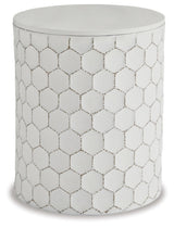 Polly Geometric Honeycomb Indoor Outdoor Accent Stool or Table,