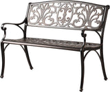 Decatur Cast Aluminum Patio Bench