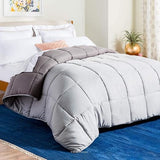 Reversible Down Alternative Comforter and Duvet Insert - All-Season Comforter