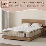 Queen Mattress 12 inch - Ergonomic Hybrid Mattress for Pain Relief - Extra Lumbar