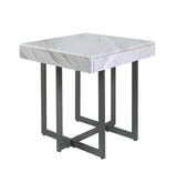 Willy Modern Storage Faux Marble Top 3-Piece Coffee, End and Sofa Table Set