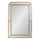 Lamson Transitional Framed Wall Mirror, 20 x 30, Gold, Sophisticated Glam Wall Decor