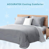 Cooling Comforter King Size,Q-Max > 0.45 Arc-Chill Cooling Fiber, Lightweight Cool Blanket for Hot Sleepers and Night Sweats,