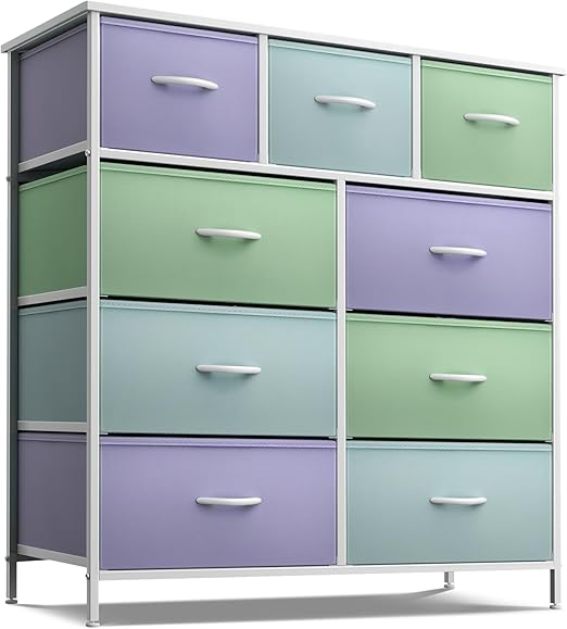 Dresser with 9 Drawers - Furniture Storage Chest Tower Unit for Bedroom