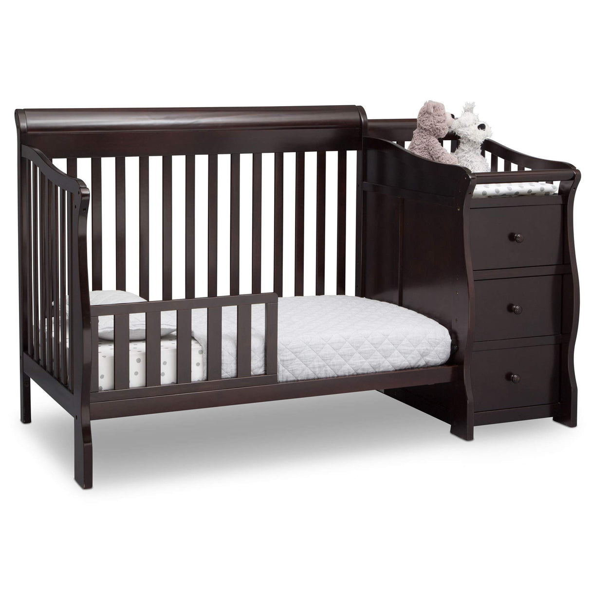 Princeton Junction 4-in-1 Convertible Crib and Changer - Greenguard Gold Certified, Dark