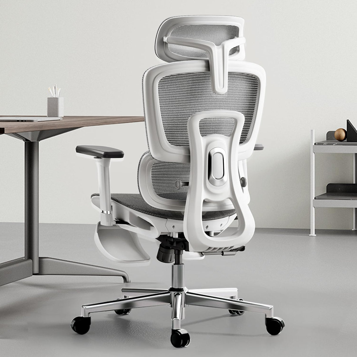 Ergonomic Office Chair with 3D Adjustable Armrests, Adjustable Lumbar Support High