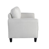 Solutions Watford Loveseat with Rolled Arms, Oyster