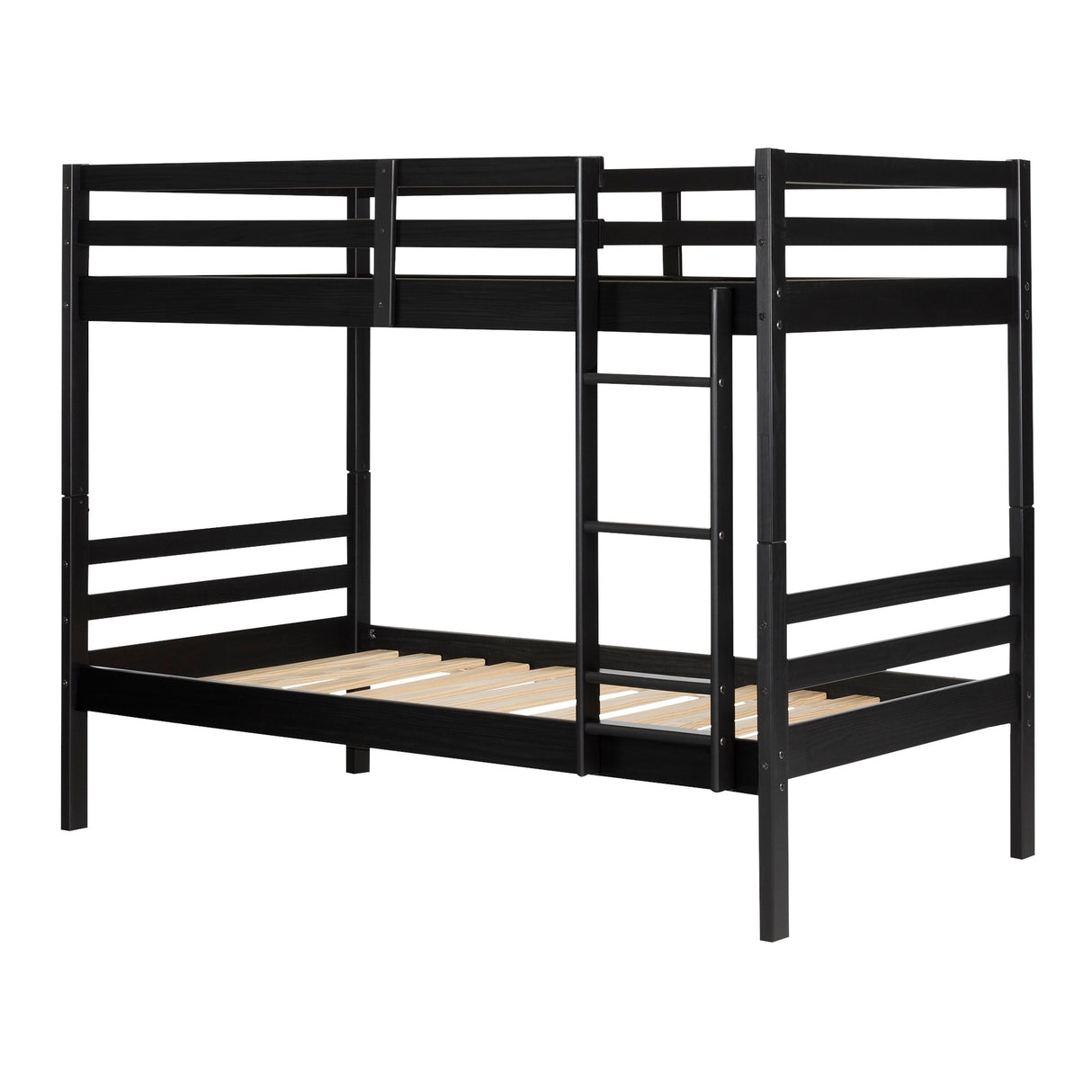 Industrial Bunk Beds, Matte Black,