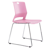 Classroom Chairs Set of 4, Pink Chairs for School, Sturdy Chairs for Clinic.