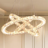 Modern Crystal Chandeliers LED Chandelier Pendant Lights Chandelier Rings Pendant Light