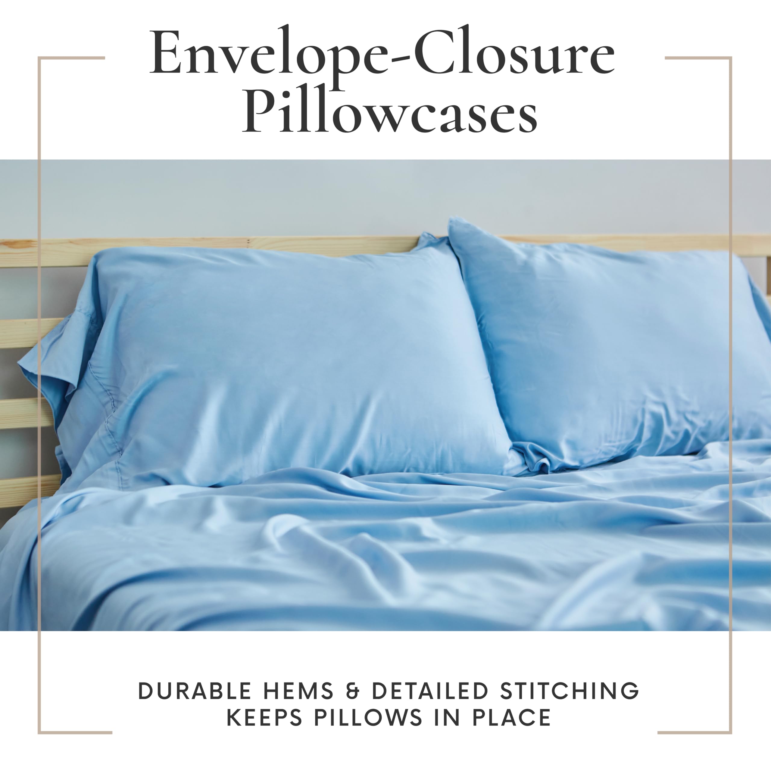 Bay 6 Piece California King Sheet Sets - 100% Viscose Made from Bamboo Sheets Set