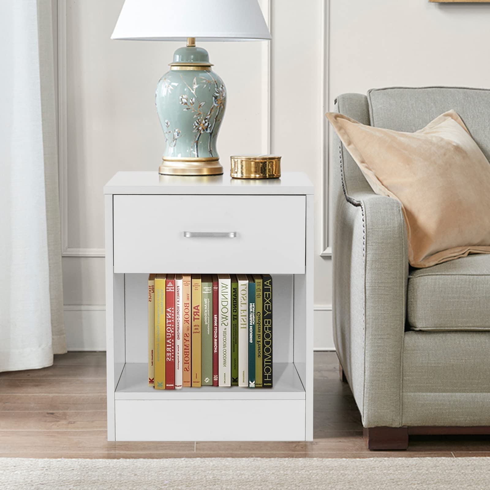 Nightstands Set of 2 with Drawer
