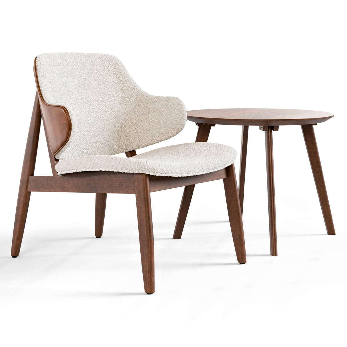 Modern Accent Chair Set of 2 - Stylish Reading Chairs for Living Room