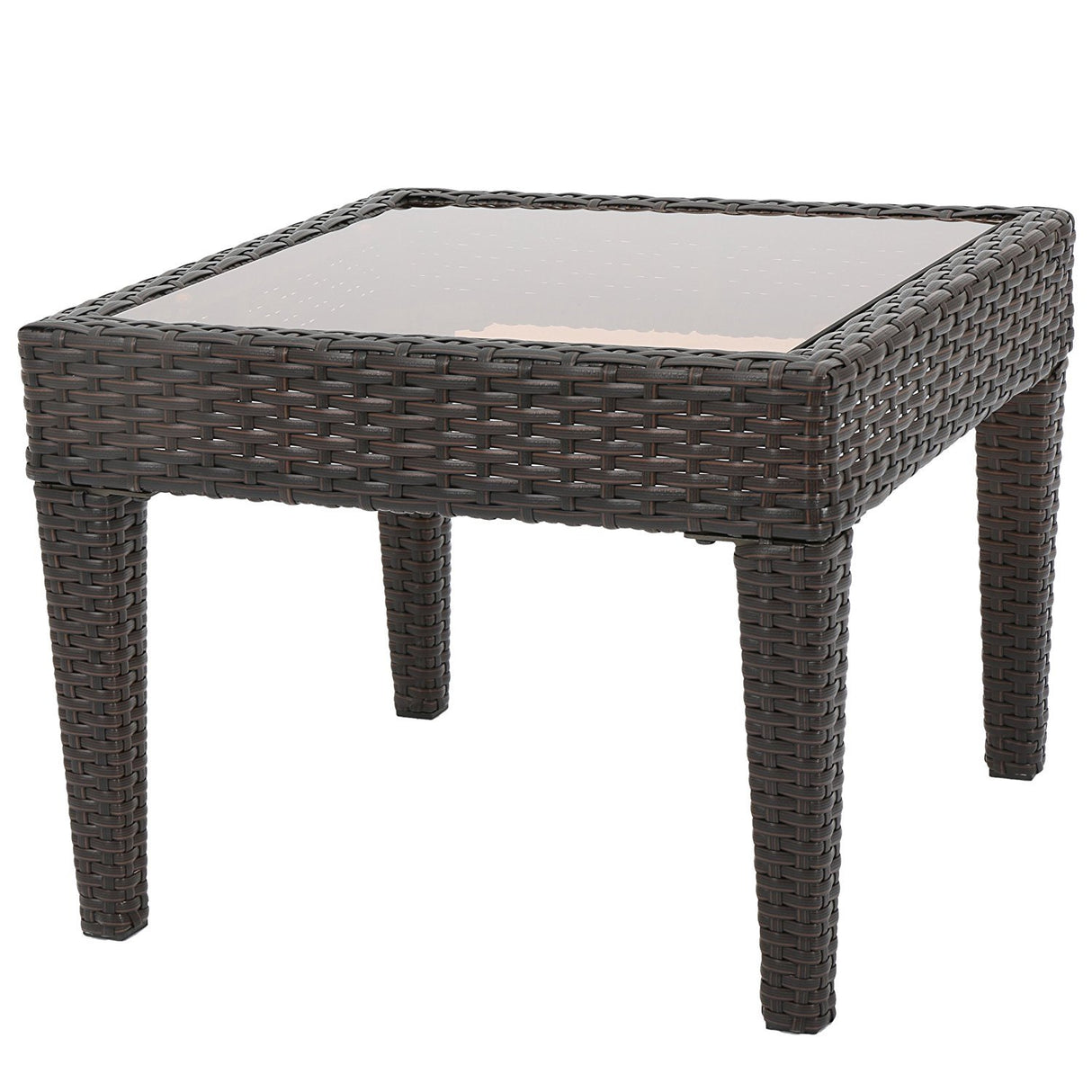 Christopher Knight Home Antibes PE Accent Table, Multibrown - Bircata