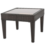 Christopher Knight Home Antibes PE Accent Table, Multibrown - Bircata