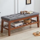 Upholstered Shoe Bench Entryway Bench for Bedroom, End of Bed