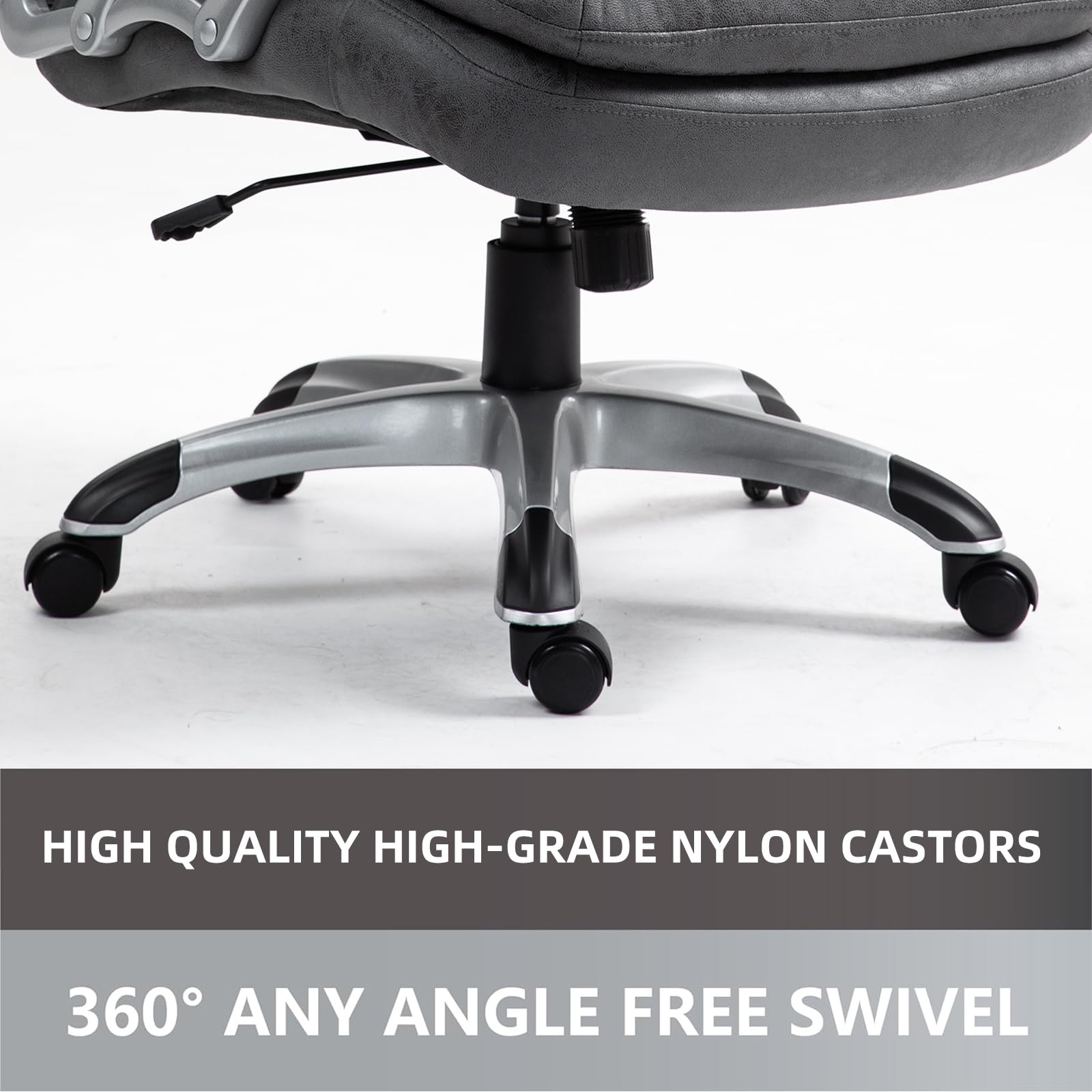 Big and Tall Office Chair 400lbs, Executive Chair Heavy Duty Office Chair
