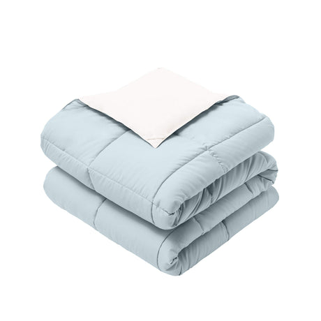 Soft and Plush Down Alternative Comforter - Reversible with 2 Colors Duvet Insert