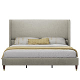 Full Platform Bed Frame 51.2" High Headboard