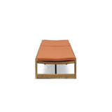 Maki Outdoor Acacia Wood Adjustable Chaise Lounge and Cushion Sets (Set of 2)