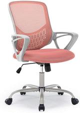 Ergonomic Office Chair - Home Desk Mesh Chair with Fixed Armrest