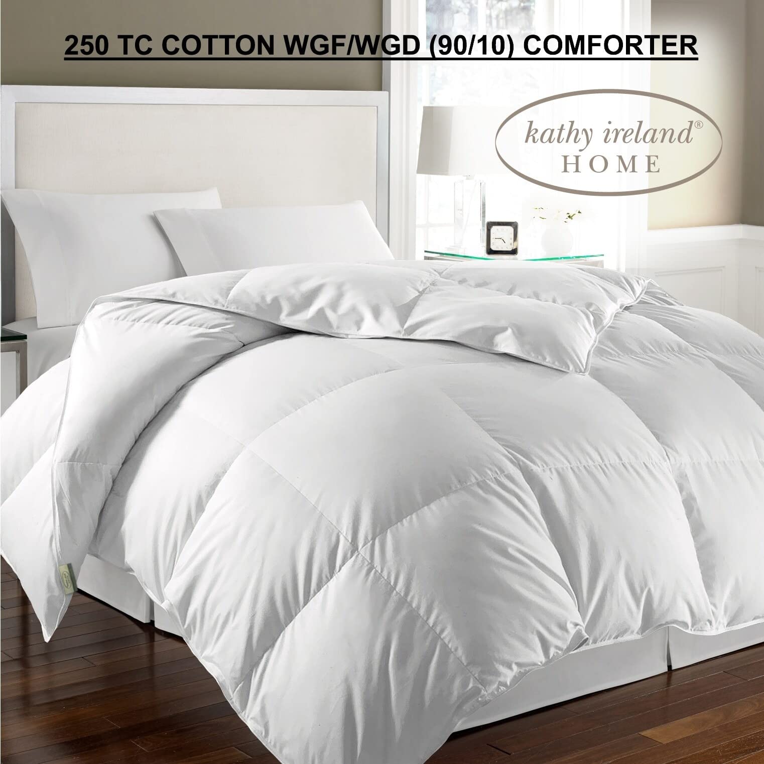 White Feather Goose Down Comforter-All Season Warmth