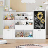 Toy Storage Organizer, 55.1” Large Toy Organizer and Storage with Chalkboard