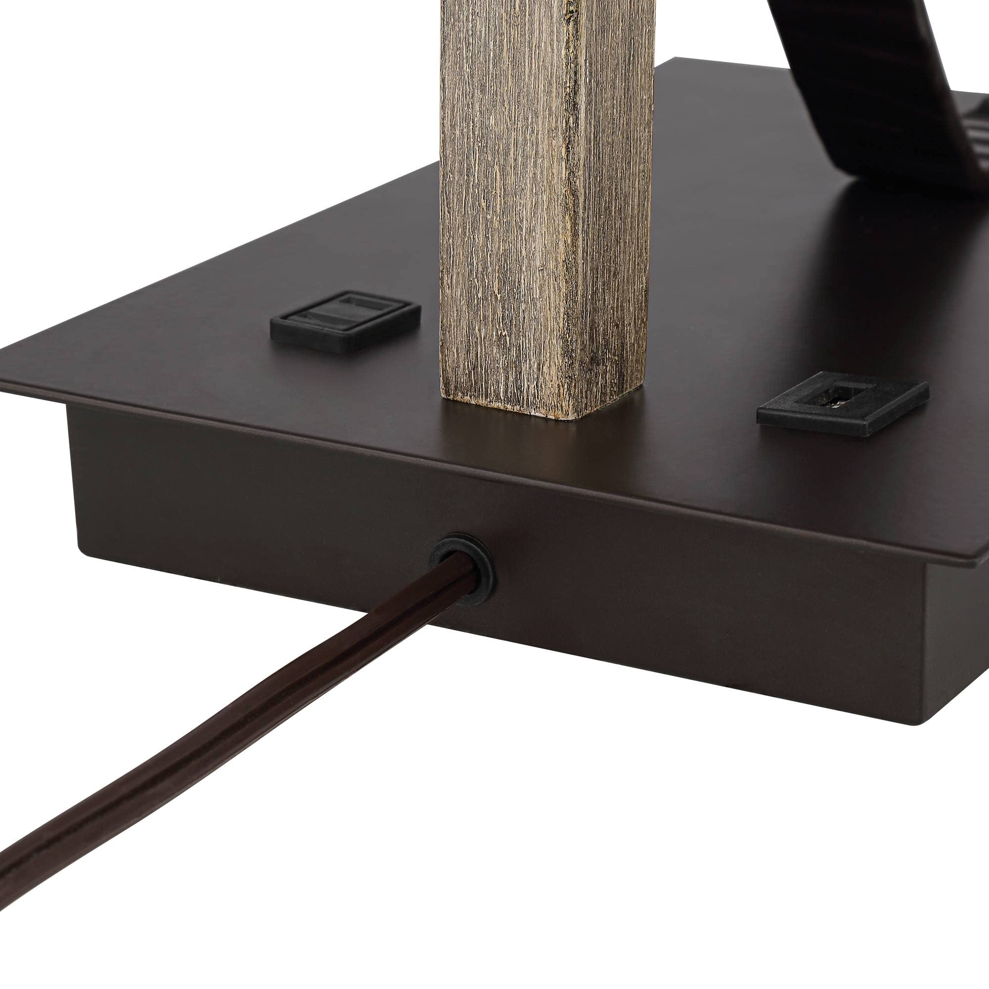 Industrial Desk Lamp 22" with USB & AC Outlet