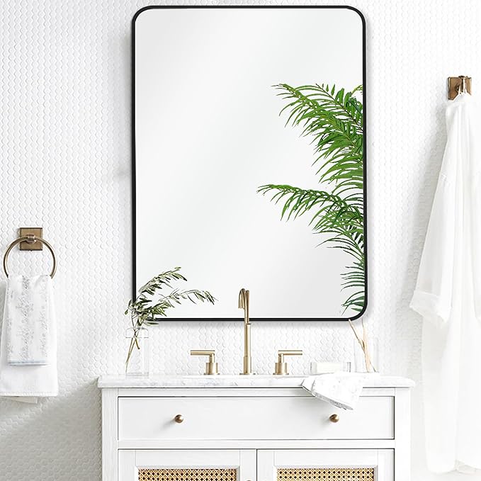 36 x 48 Inch Rectangle Wall Mirror, Aluminum Frame Rectangular Mirror