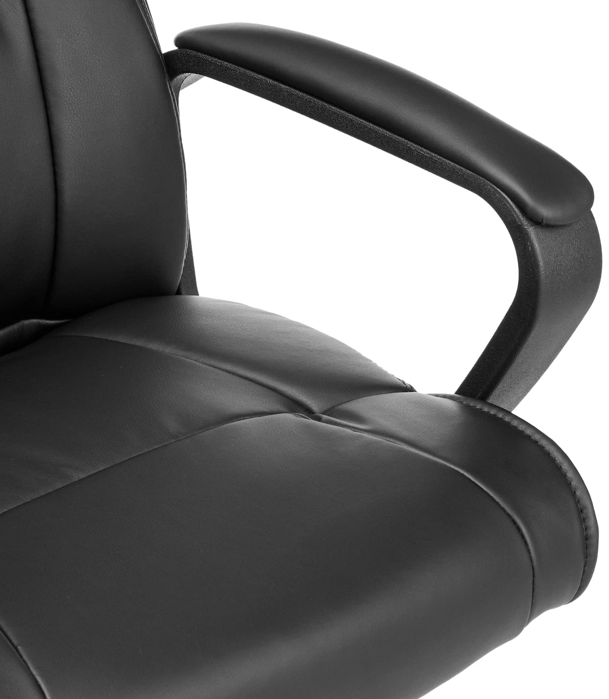 Office Computer Task Desk Chair with Padded Armrests, Mid-Back, Adjustable