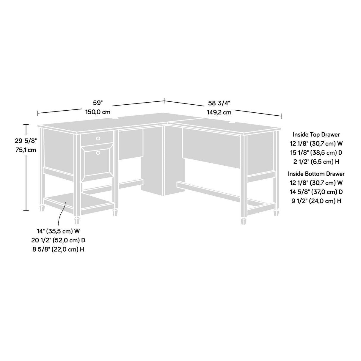 Studio Maureen Multipurpose Shelving and Cabinet, One Size, Espresso/Natural Brown