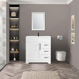 TONYRENA 36inch Bathroom Vanity Without Sink,Bathroom Storage Cabinet