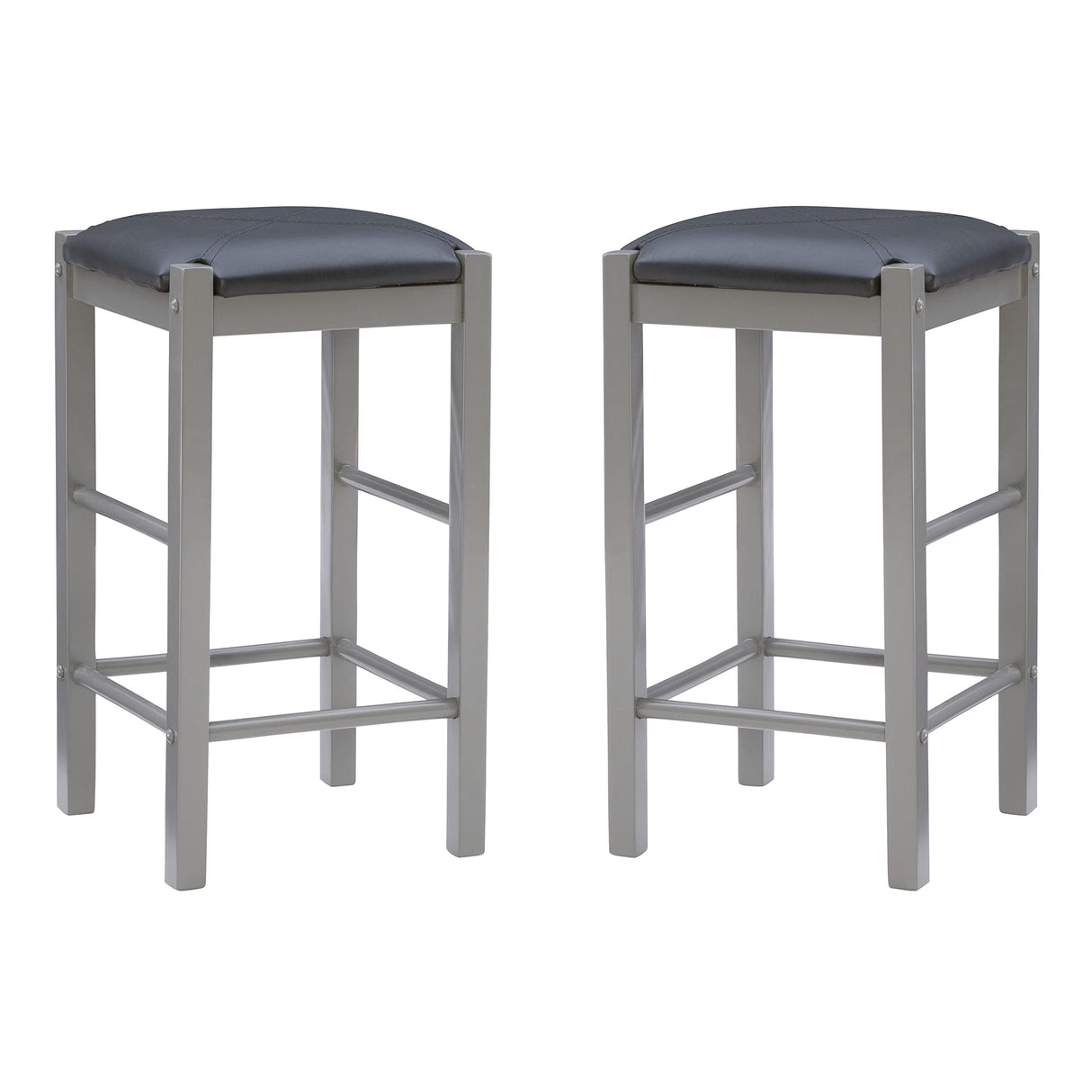 Faux Marble Three Piece Tavern Set, Grey and Black