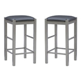 Faux Marble Three Piece Tavern Set, Grey and Black