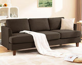 3 Seater Sofa Couch with Deep Seats, 89" Mid Century Modern Upholstered Sofa