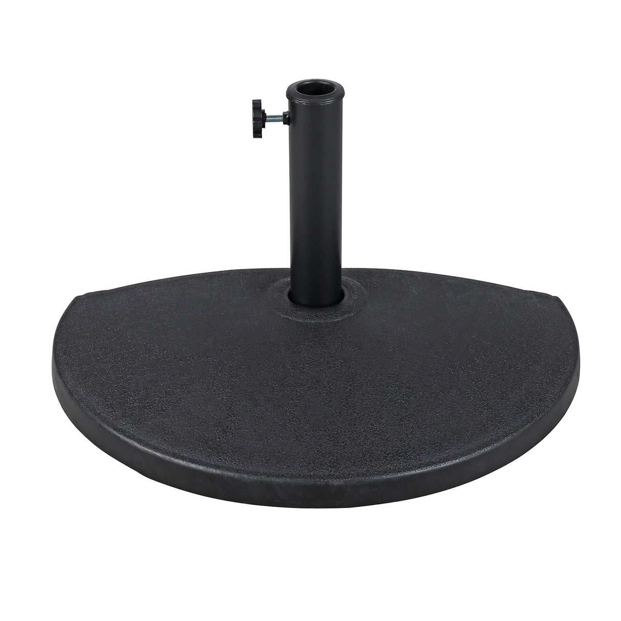 Half Round Patio Umbrella Base, Heavy-Duty Free Standing Resin Umbrella Stand