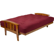 Westfield Futon Frame - Queen Size (Frame Only), Solid Hardwood in Heritage Finish