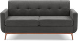 65" Loveseat Sofa, Mid Century Modern Love Seat Couches for Living Room