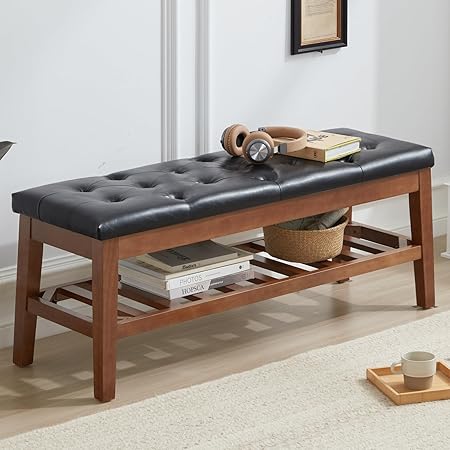 Upholstered Shoe Bench Entryway Bench for Bedroom, End of Bed