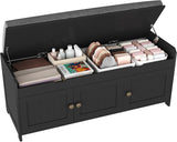 41.3" Shoe Bench with Lift Top Storage, Entryway Storage Bench with Cushioned Seat,